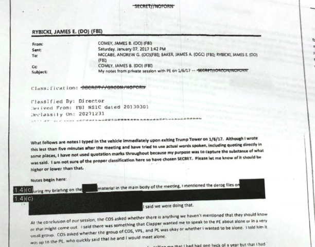 Meeting with Intelligence Community