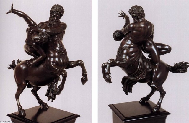 Giambologna,Nesso e Dejanira,1576,bronzo,Louvre,42,2CM
