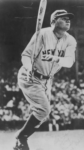 Babe Ruth hits 60 home runs