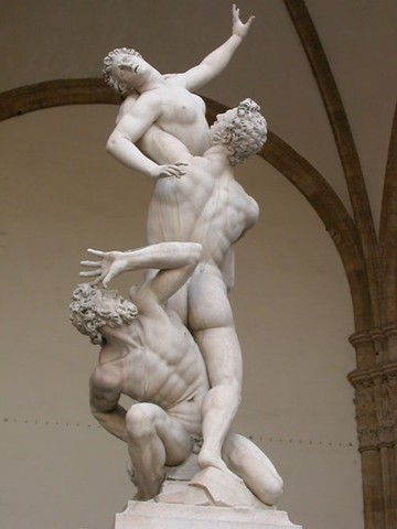 Giambologna,Ratto della sabina,MARMO,Loggia dei Lanzi