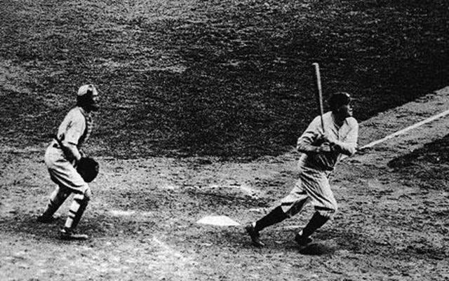 Babe Ruth hits 60 home runs