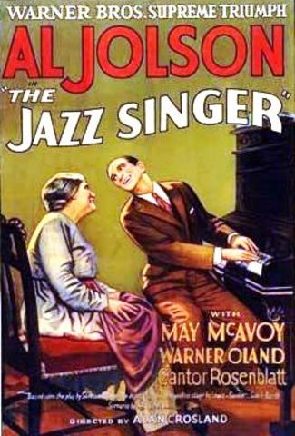 The first film with sound "The Jazz Singer" debuts