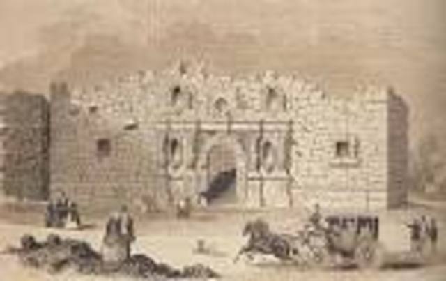 The fall of the alamo