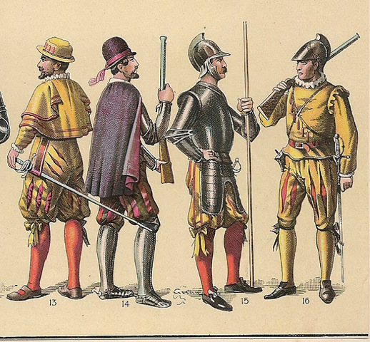 Pedro Sarmiento de Gamboa fai o servizo militar aos 18 anos