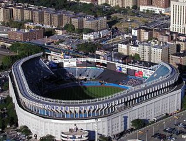 First game in the newly built Yankee Stadium is played