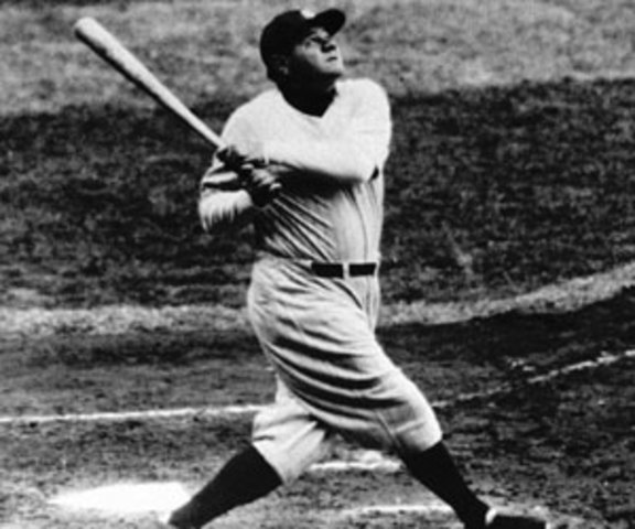 Babe Ruth hits 60 home runs