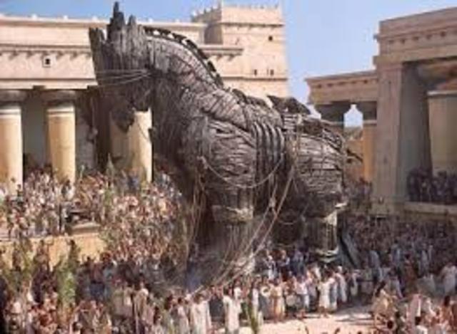 01/17/1000    Trojans accept the horse and bring it into their city