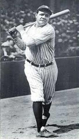 Babe ruth hits 60 home runs