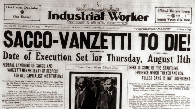 sacco and vanzetti trial concludes