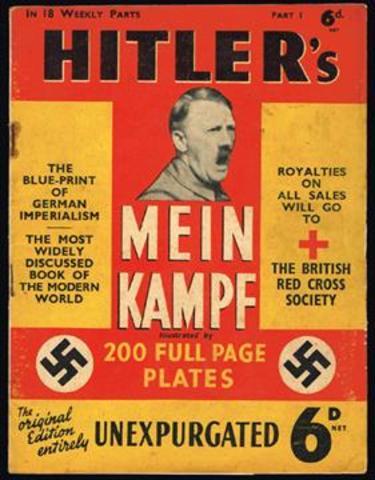 Adolph Hitler publishes Mein Kampf