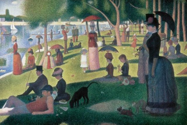 GEORGE SEURAT :Un dimanche après-midi à l'Île de la Grande Jatte