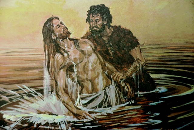 Jesus blir døpt