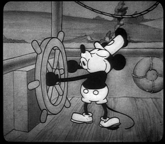 Mickey Mouse makes his first appernce In film