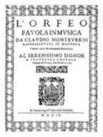 La première de l'opéra Orfeo