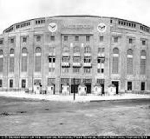 First game in the newly built Yankee Stadium is played