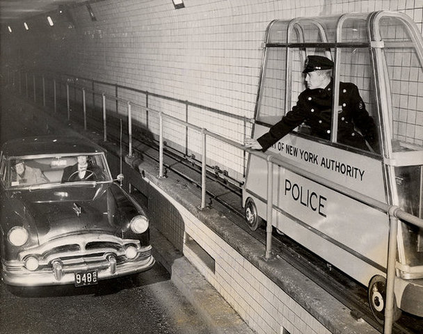 The Holland Tunnel connecting NYC and NJ opens