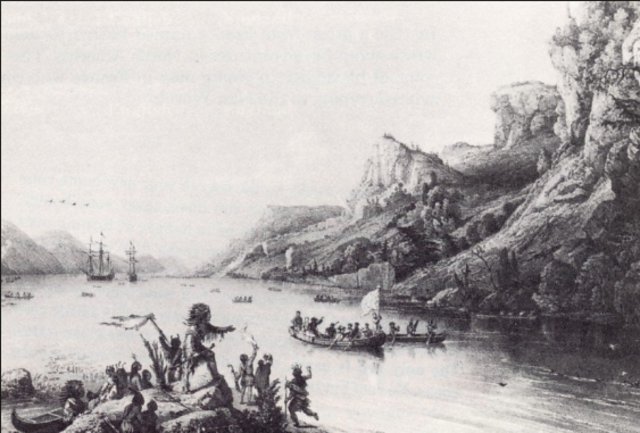 Jacques Cartier Navigates the St. Lawrence River