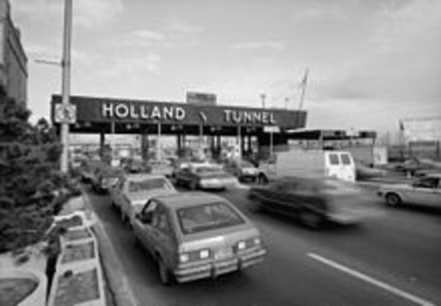 The Holland Tunnel connecting NJ and NYC opens
