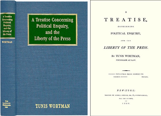 Tunis Wortman's Treatise on Free Speech