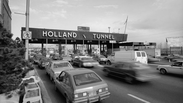 The Holland Tunnel connecting NYC and NJ opens