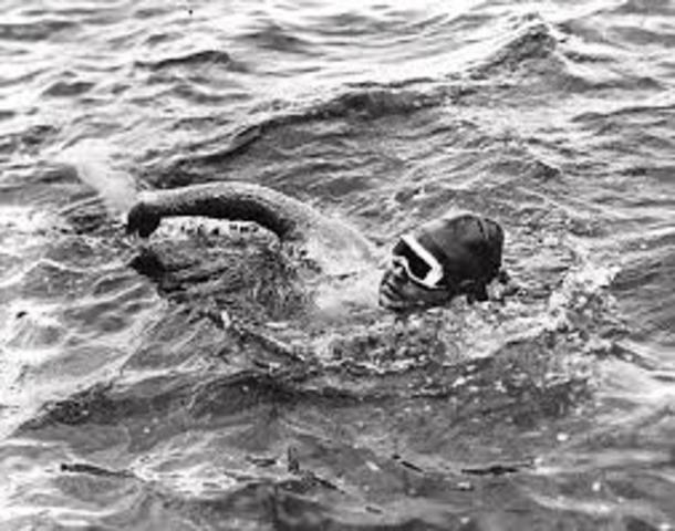 Gertrude Ederle is the first woman to swim the English Channel