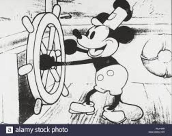Mickey Mouse makes his first appearance in the short film steamboat Willie