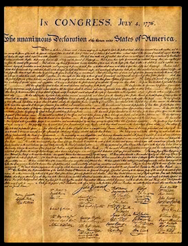United States Declaration of Independence 1st phargraph