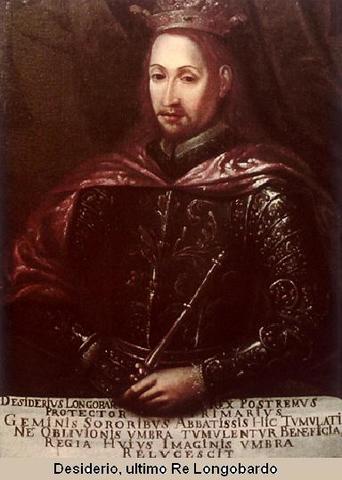 Desiderio sconfitto da Carlo Magno