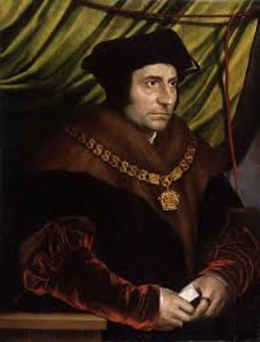 Thomas More writes Utopia