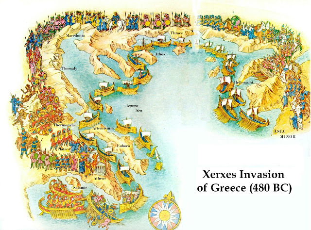 Xerxes invades Greece