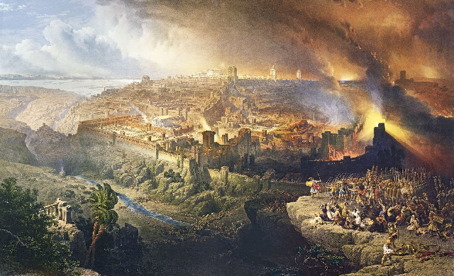 Erromatarrek Jerusalem suntsitu.