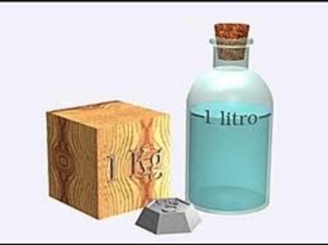 Medidas  de masas y volúmenes.