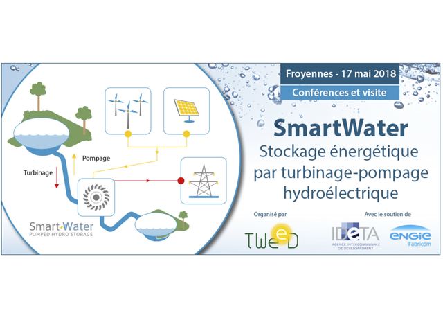 SMARTWATER - stockage énergétique par turbinage-pompage hydroélectrique : conférences et visite | Froyennes - 17 mai 2018
