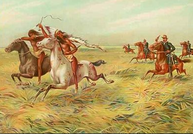 War between British and French