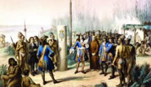 France lays claim to and named the land Louisianan