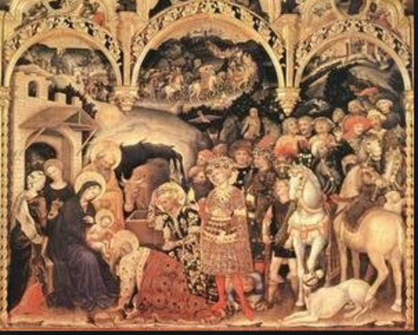 Beginning of Gothic art period