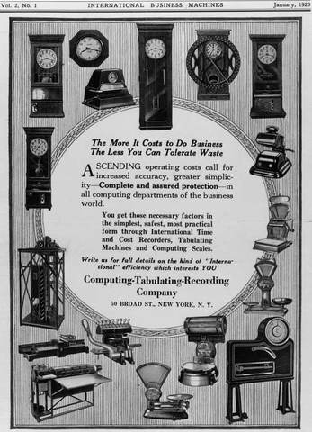 JUN 11, 1911 IBM Corp. is founded