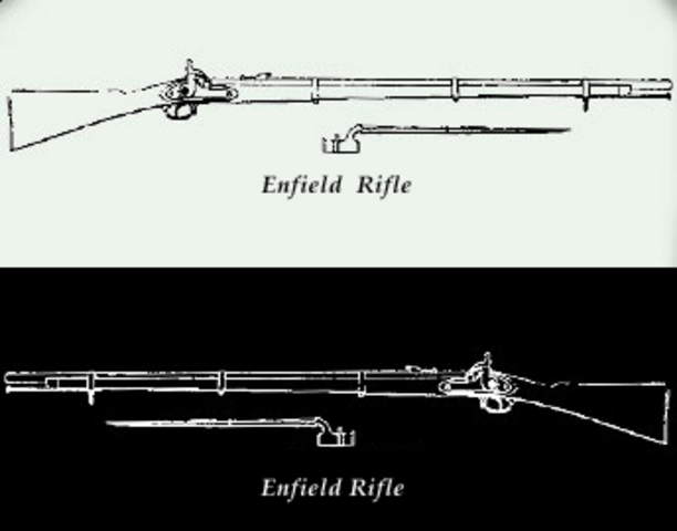 Enfields muskets