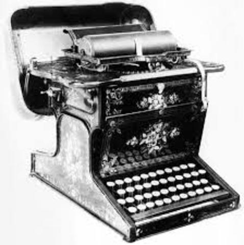 William Austin Burt aparece con la Máquina de Escribir