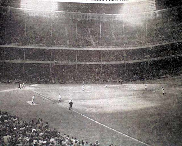 First game in newly built Yankee Stadium