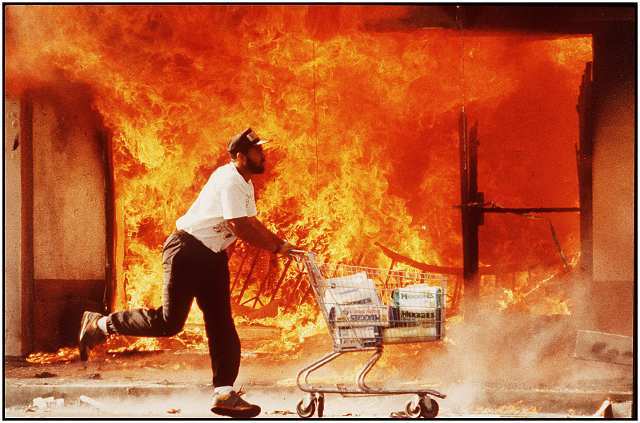 L.A. riots begin