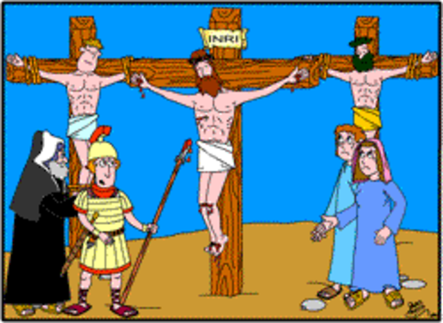 Jesusen heriotza. 50 egun geroago Mendekoste eguna.