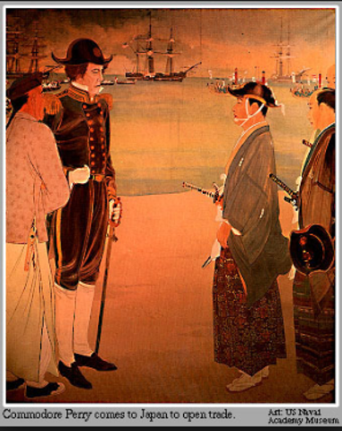 1853: the black ships open Japan