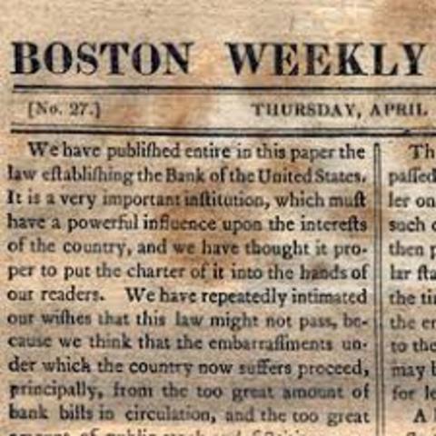 Andrew Jackson Vetoed the Re-Charter of the Second Bank of the United States