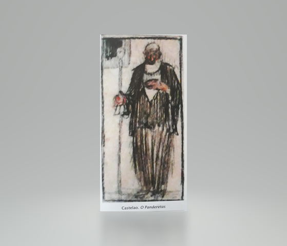 Debuxo de Castelao do Panderetas