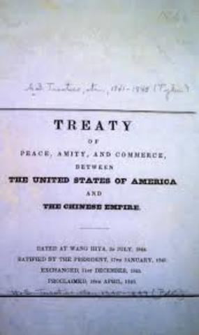 Treaty of Wanghia with China