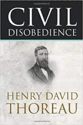 Henry David Thoreau Published Civil Disobedience
