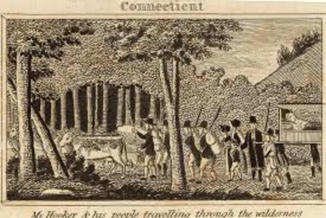 Thomas Hooker moves to Connecticut and establishes what will become the Connecticut Colony.