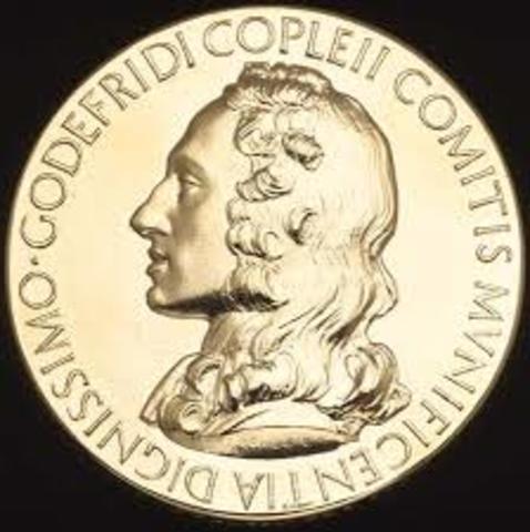 Einstein is Awarded the Copley Medal
