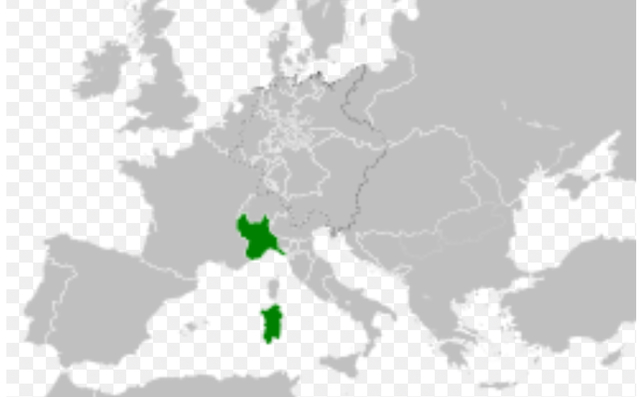 The kingdom of Sardinia